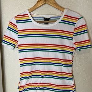 blouse with colored lines in size M